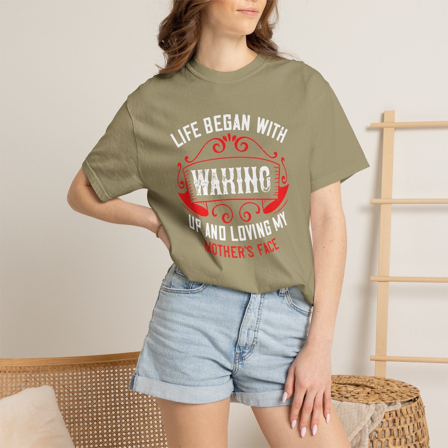 Mom T-shirt Mother Day Mama Tee Unisex Comfort Colors Garment-Dyed Cotton h77