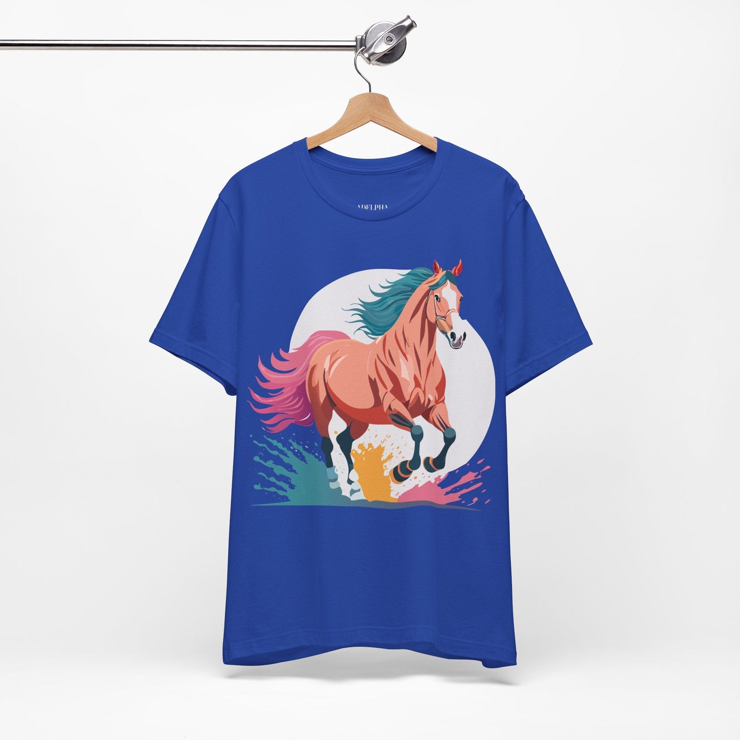 Horse Graphic T Shirt Unisex Adelpha Vintage Inspired Art Design Tee For Everyday Wear