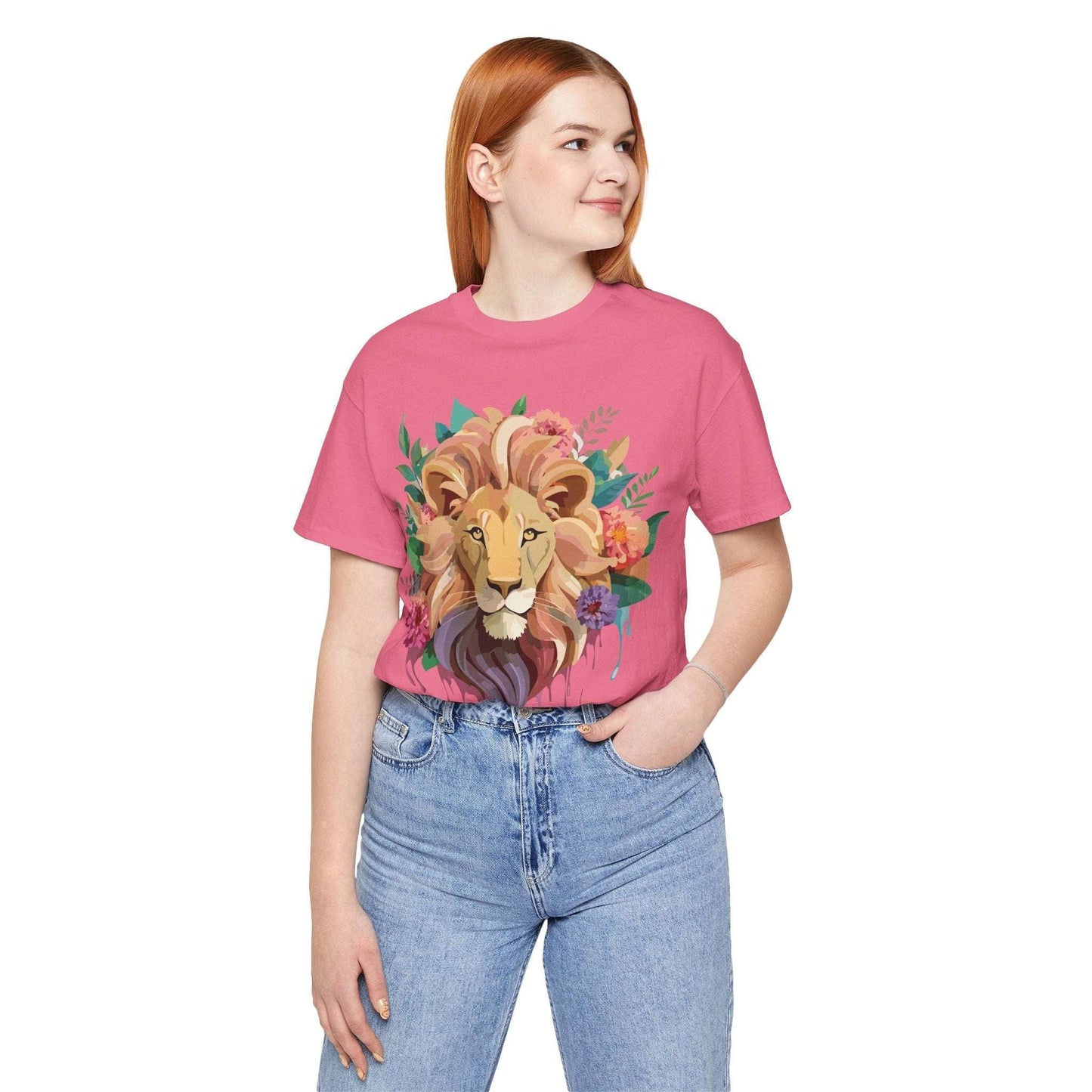 Lion Graphic T Shirt Adelpha Unisex Jersey Short Sleeve Tee Vintage Inspired Design Artwork