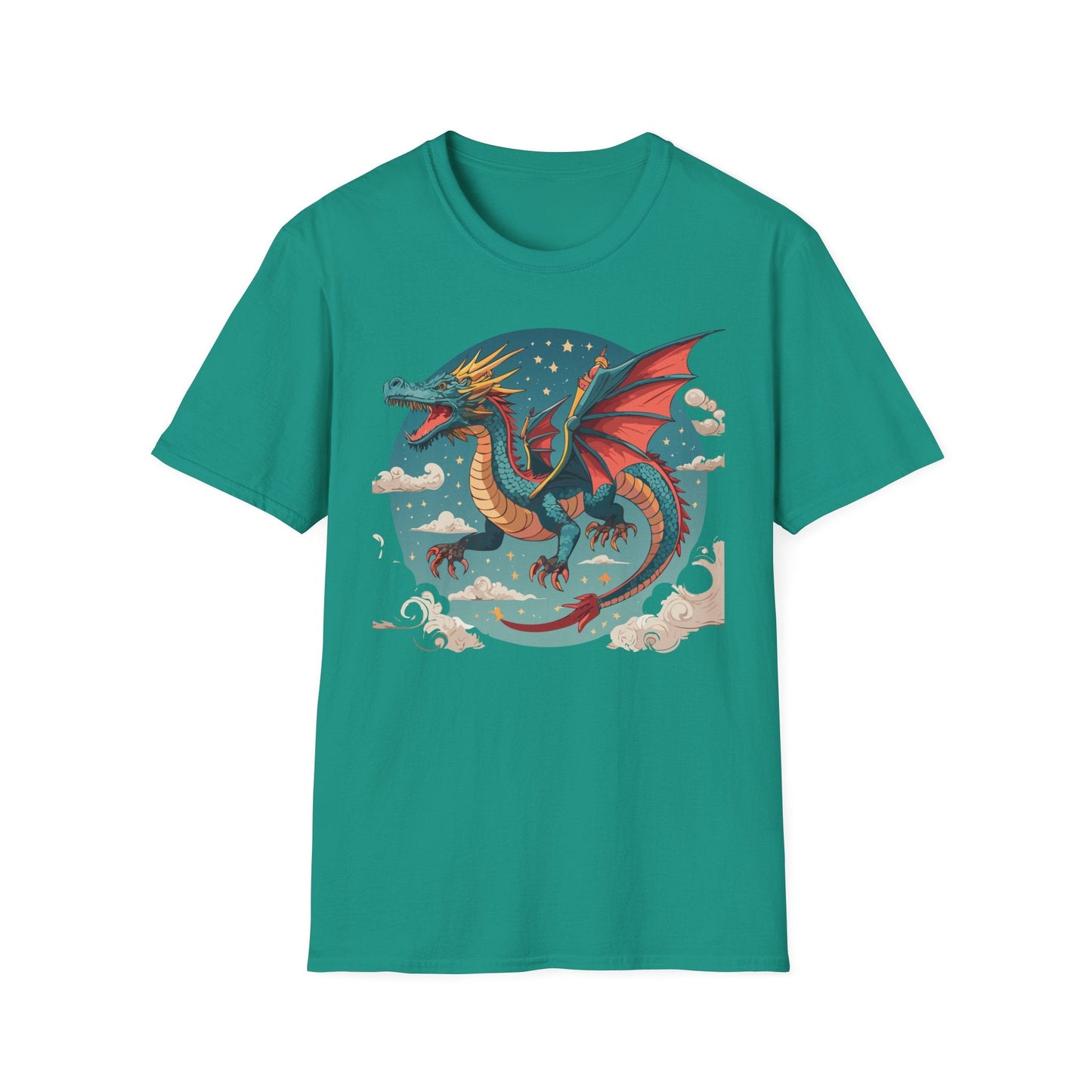 Dragon Graphic Unisex 100 Cotton Tee with Animal Artwork Design 20