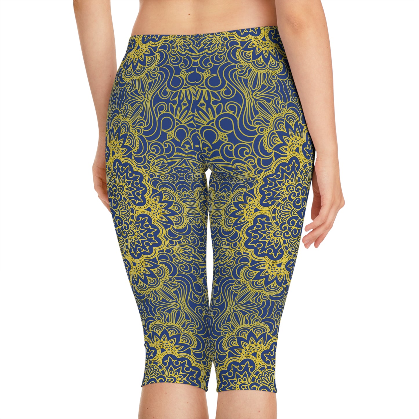 Leggings capri con estampado tradicional