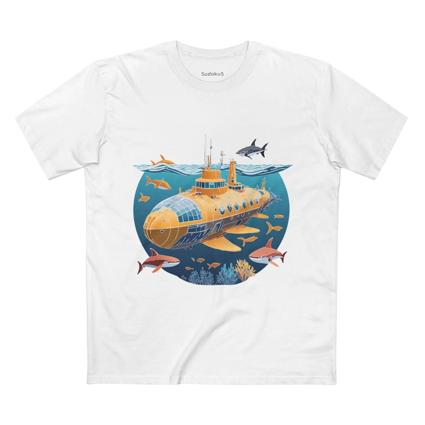 Ocean Coast Graphic Unisex 100 Cotton Staple Tee 15