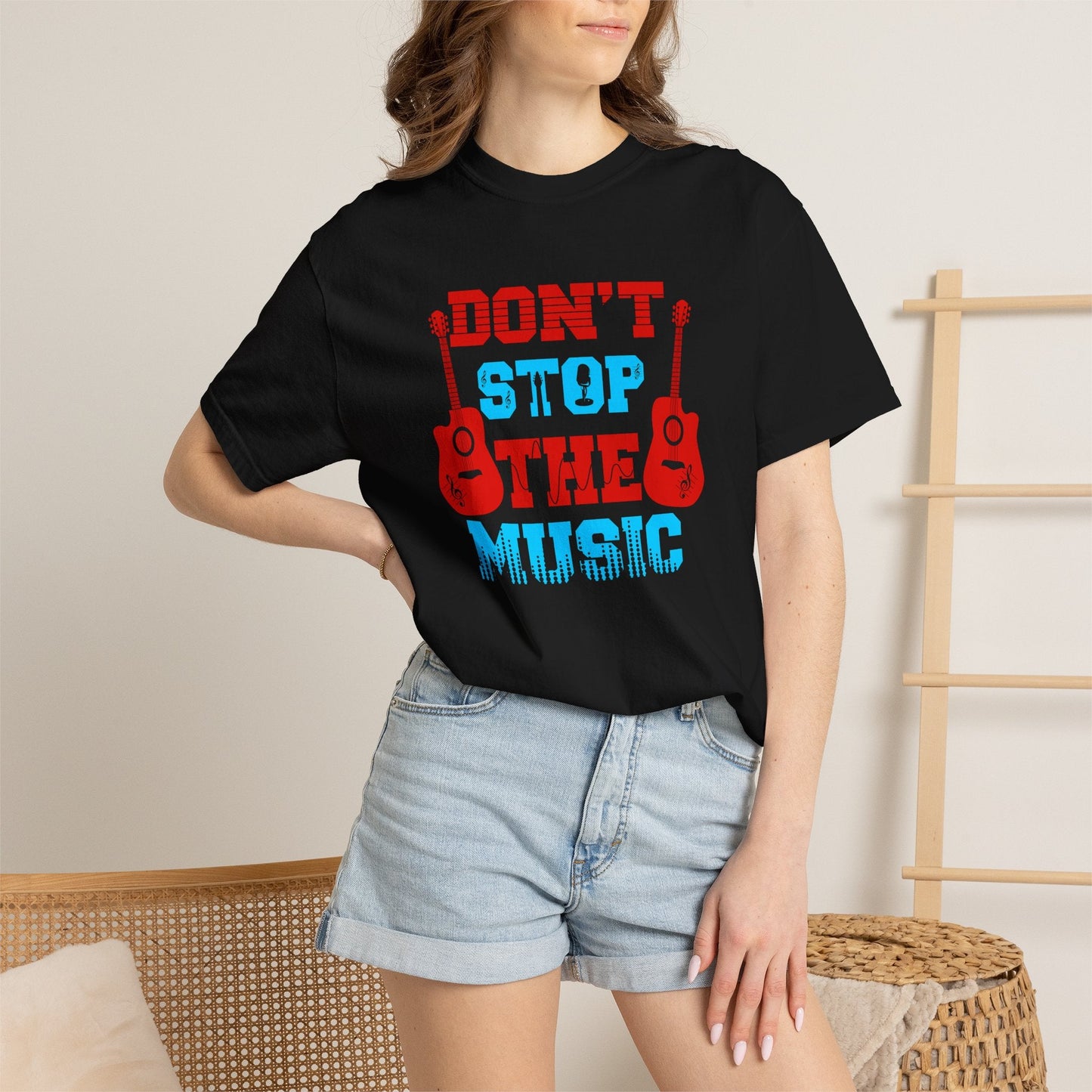 Music Graphic Design Unisex Cotton T-shirt  042