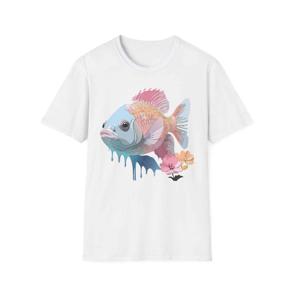 Pastel Tropical Fish T-Shirt | Colorful Coral Reef Fish Tee