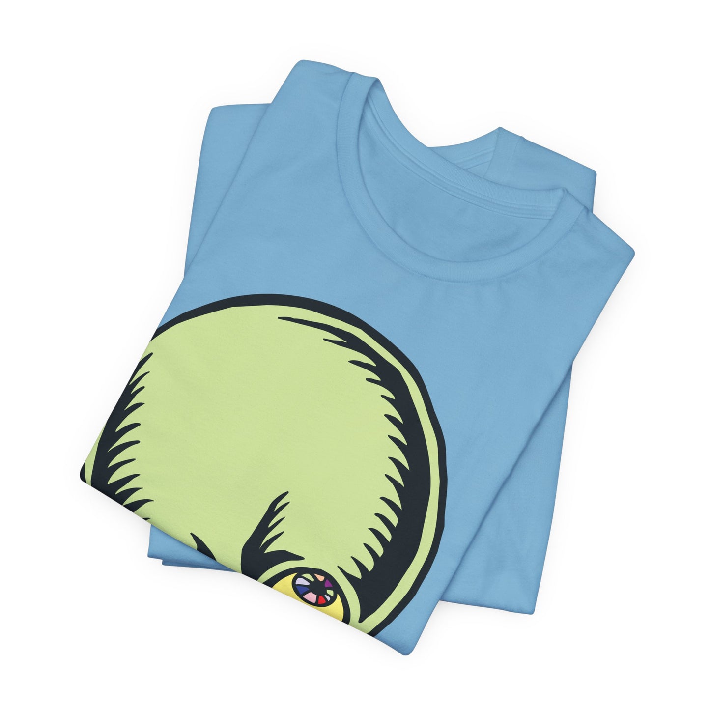 Lt Green Skull Graphic Design Tee, Skull Shirt, Vintage Tees, Art Design T-Shirt, Vintage Graphic Tee, Art Shirts with Skulls