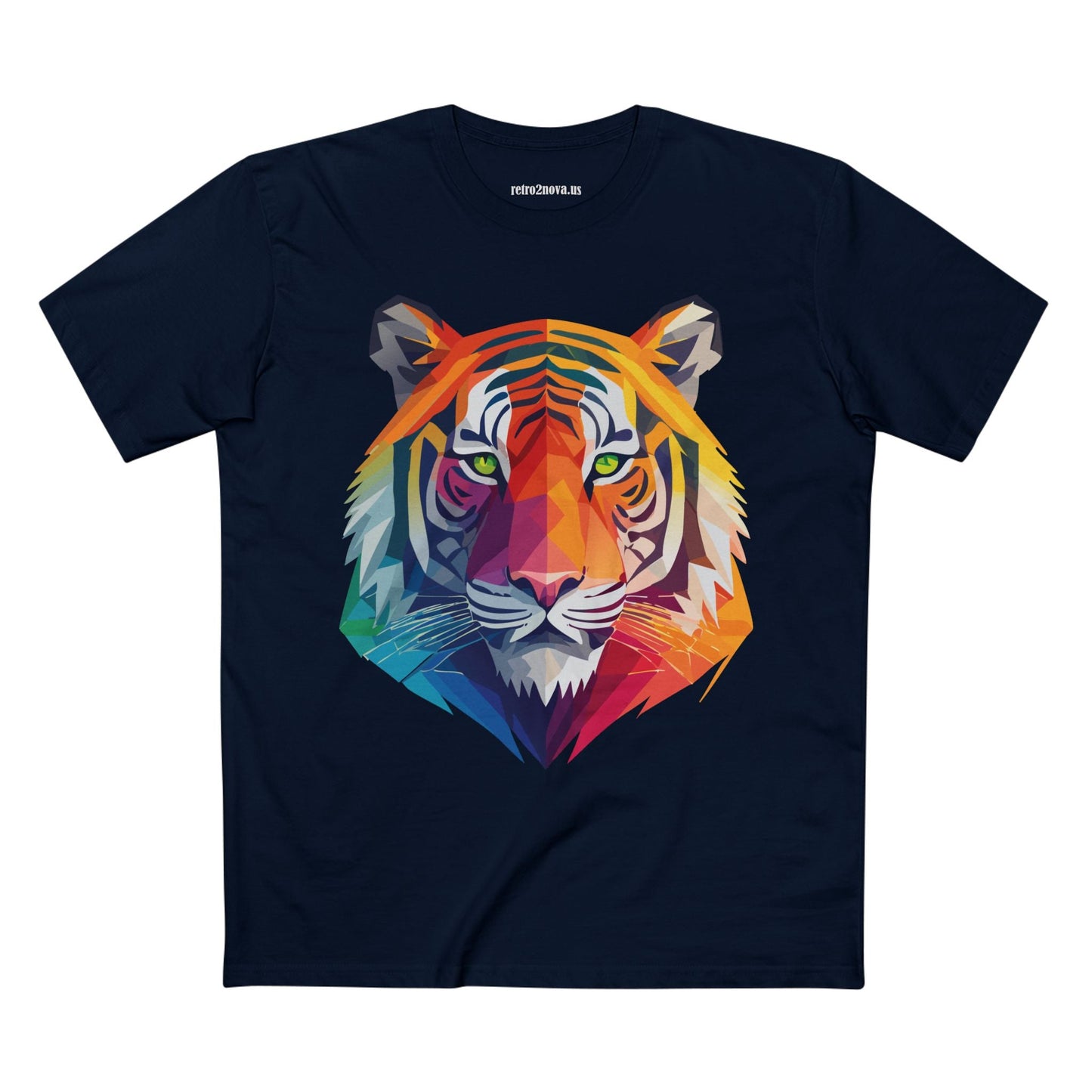 Tiger Shirt Unisex Premium Cotton Staple Tee With Original Art Design From Retro2Nova Collection For Everyday Wear