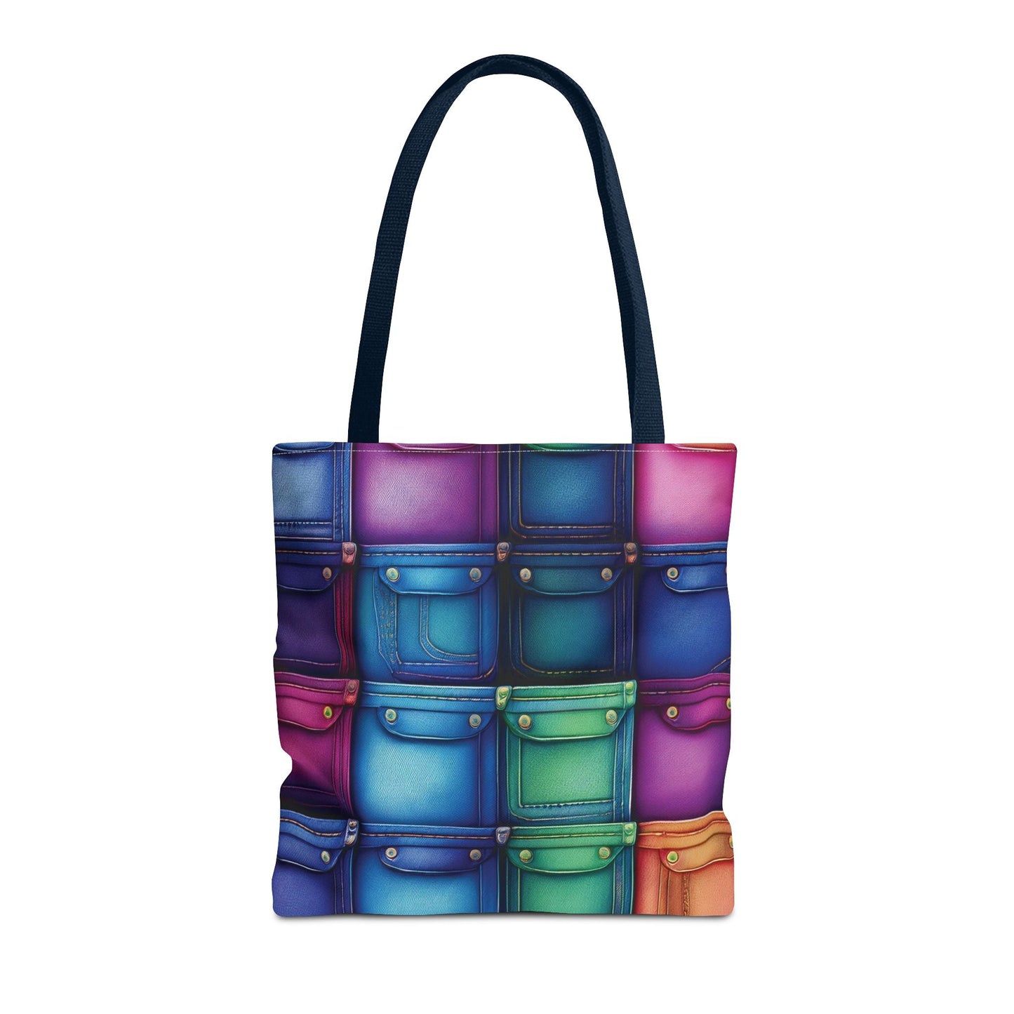 Denim Canvas Bag, Tote Bag Denim Printify