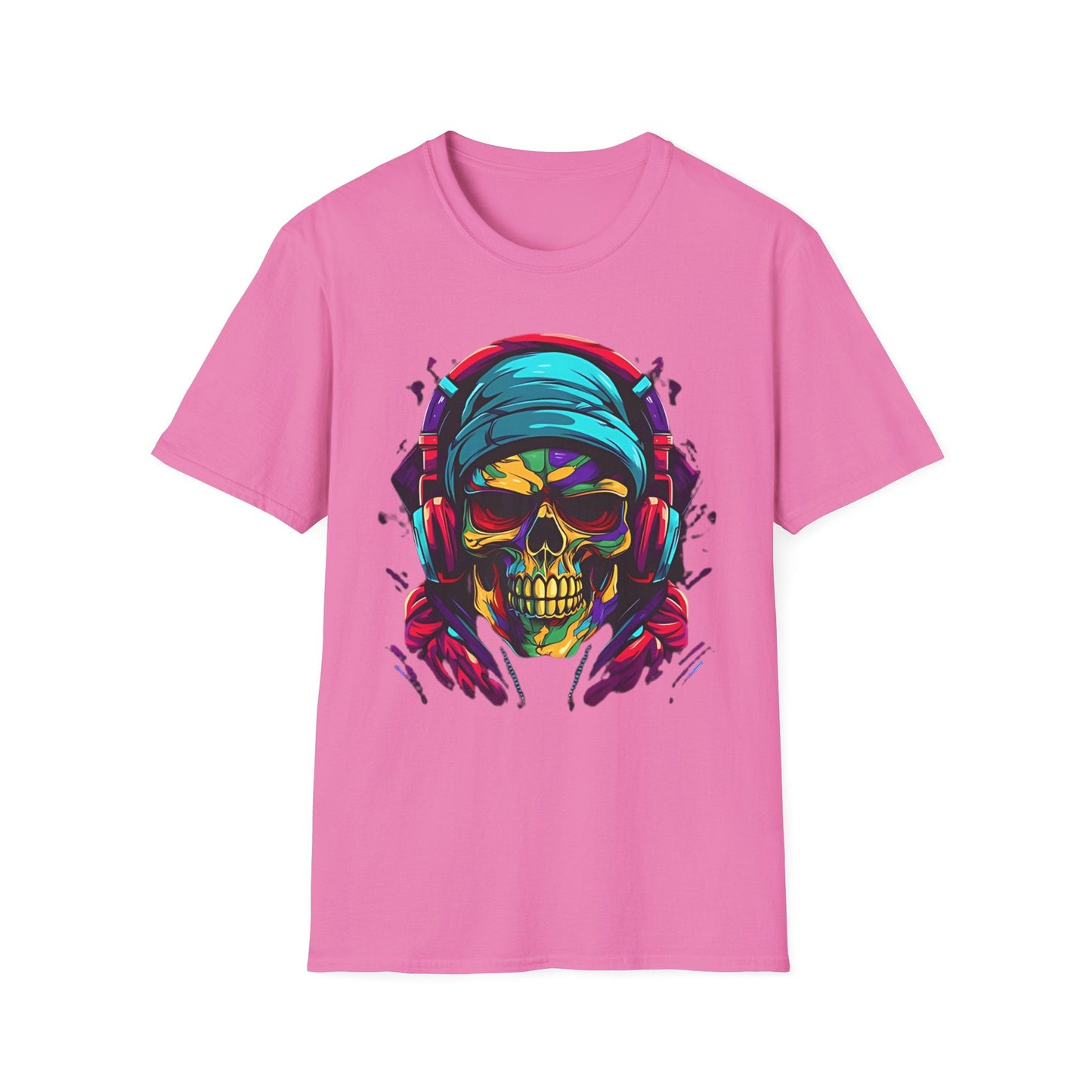 Skull Graphic Unisex Cotton T-shirt with Skeleton Artwork Design 24