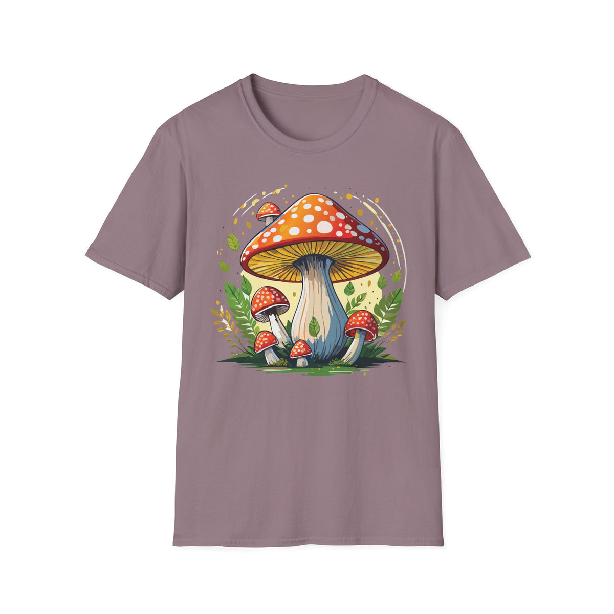 Funny Mashroom Graphic Tee Gildan Unisex 100 Cotton Tee Shirt h24