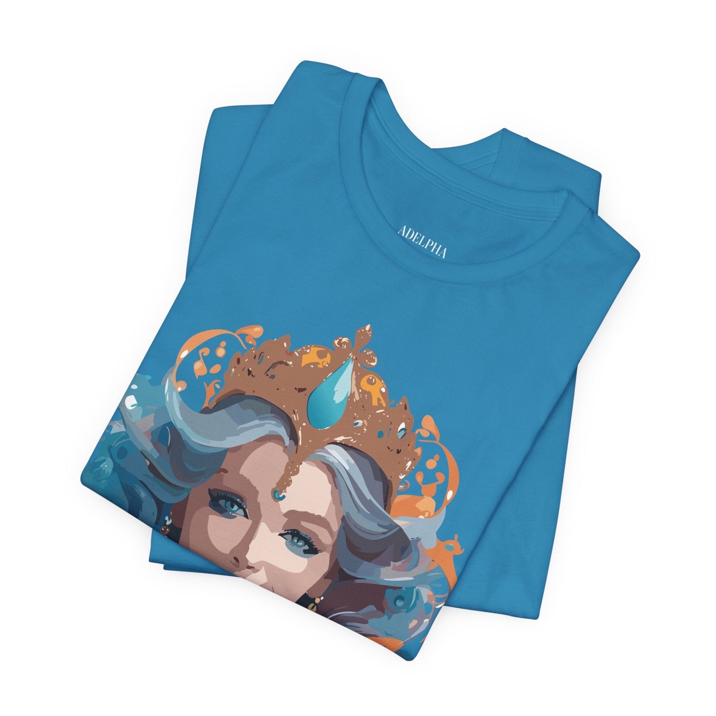 Queen Graphic Tee Unisex Adelpha Vintage Artwork Short Sleeve Premium Casual Wear