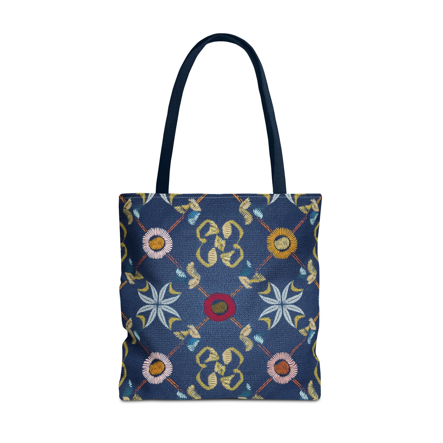 Denim Fabric Imitation Print Unisex Canvas Bag Poly Spun 3 Sizes Tote Bag 178