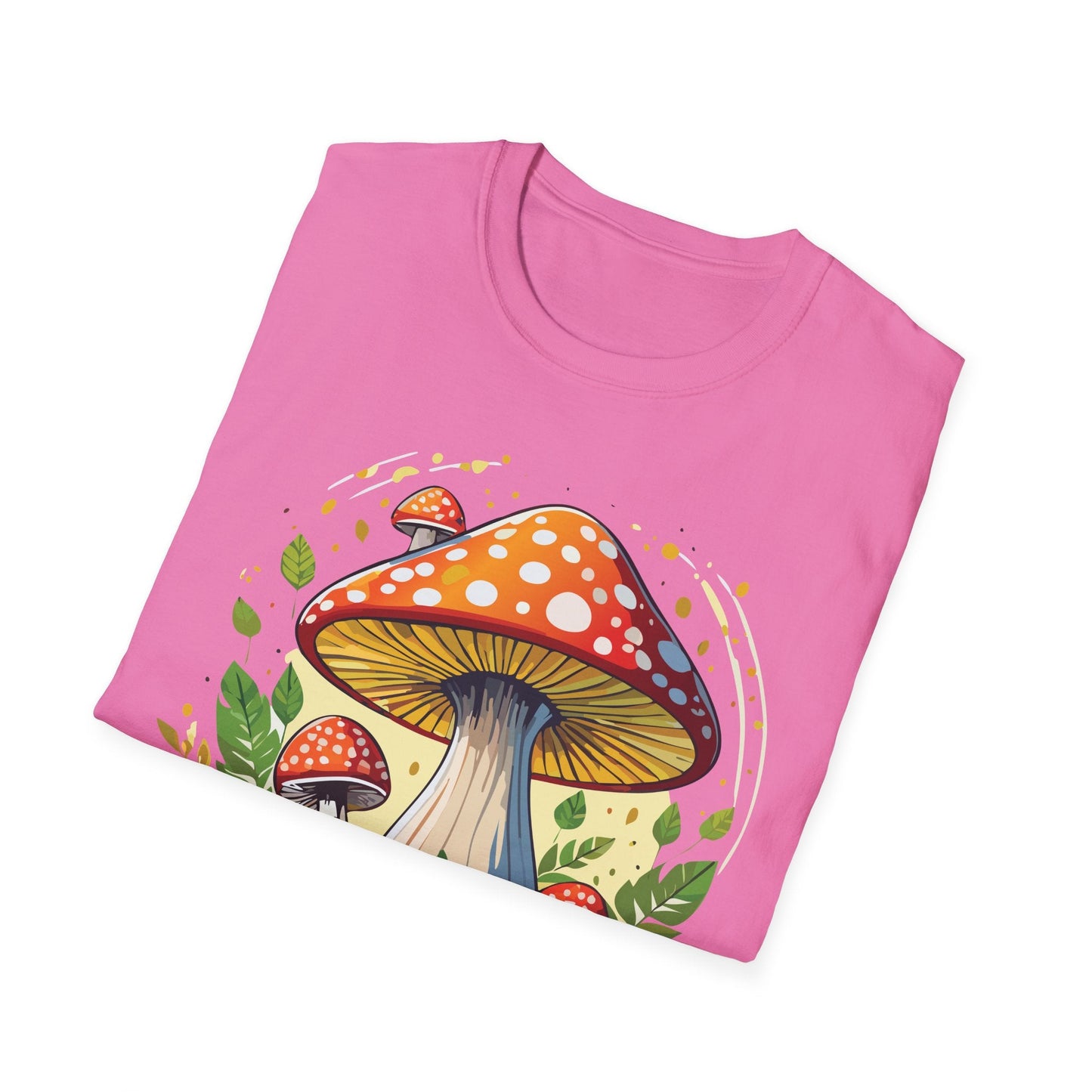 Mashroom Tee Shirt Unisex Funny Mashroom Design Softstyle 64000 Ring Spun Cotton Tee