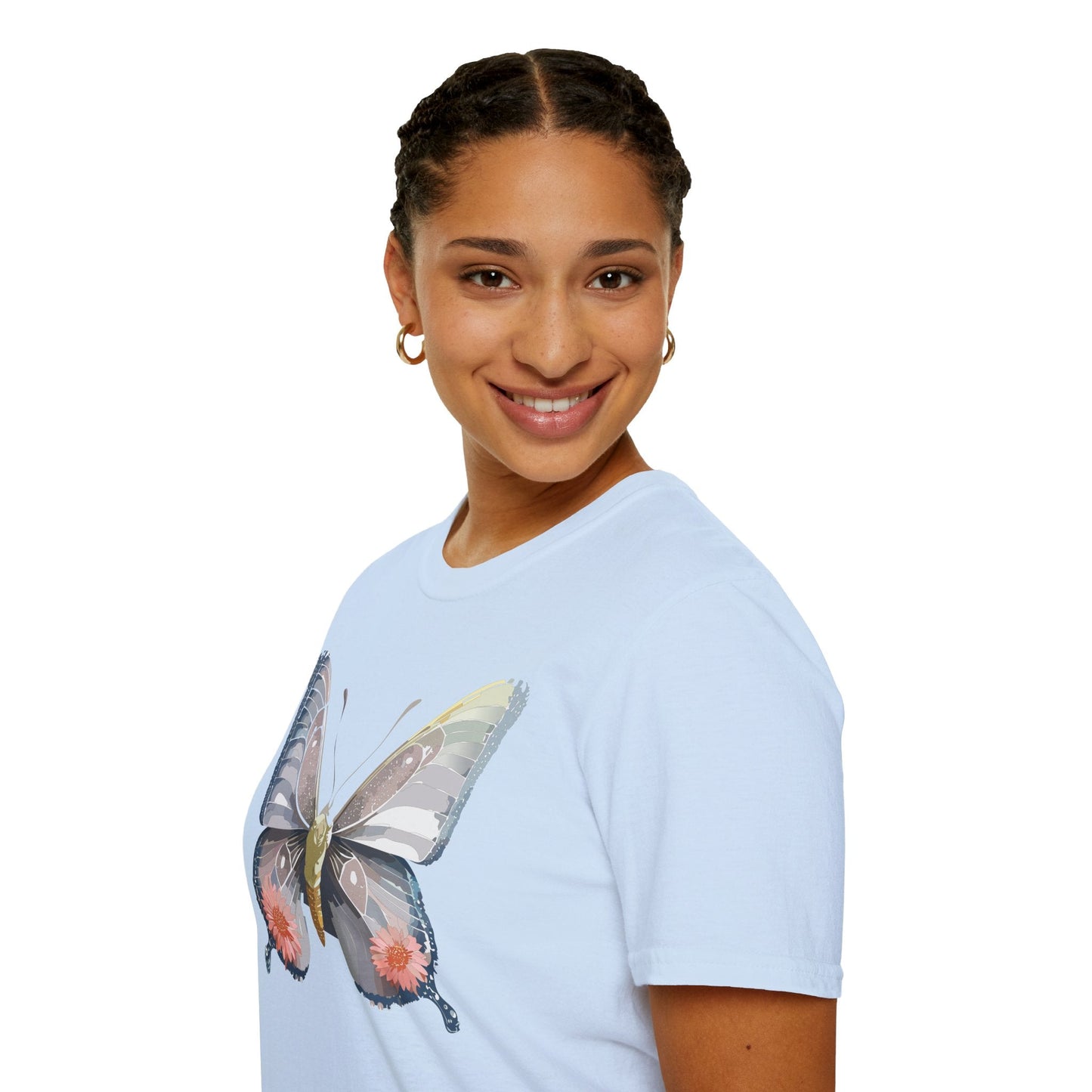 Butterfly Shirt Unisex T Shirt 100 Percent Ring Spun Cotton Softstyle Tee Monarch
