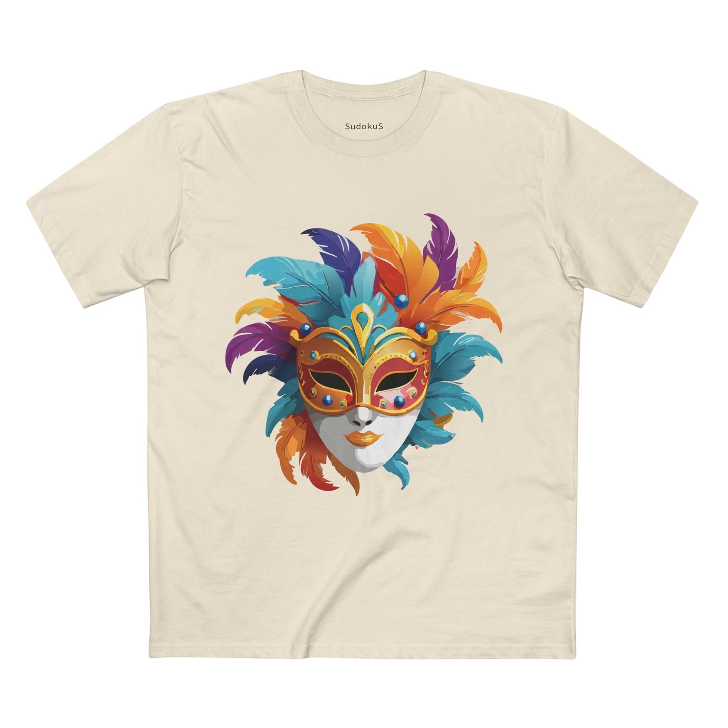 Mask Graphic Unisex 100 Cotton Staple Tee 8