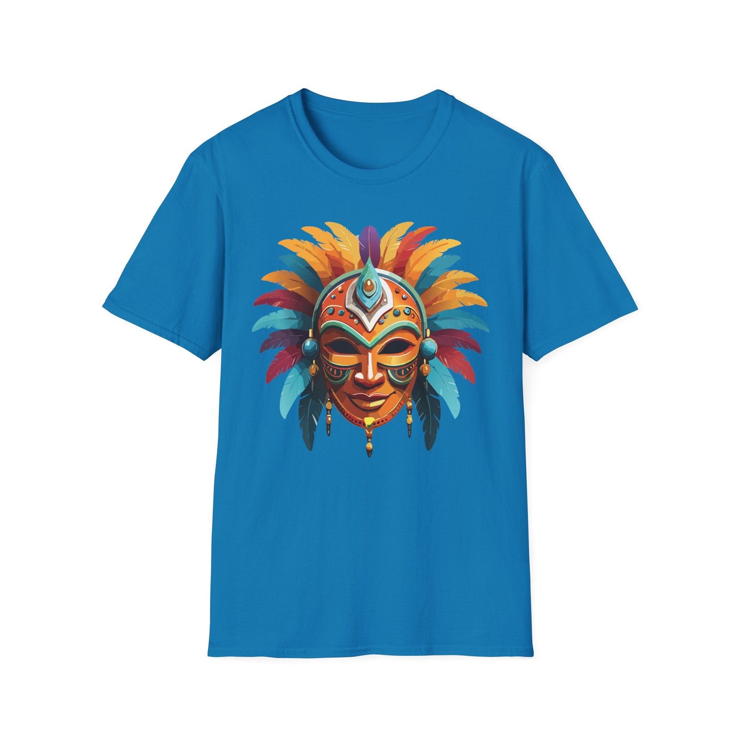 Mask Tee Shirt Unisex Softstyle 100 Percent Ring Spun Cotton Masquerade Tees For Comfort