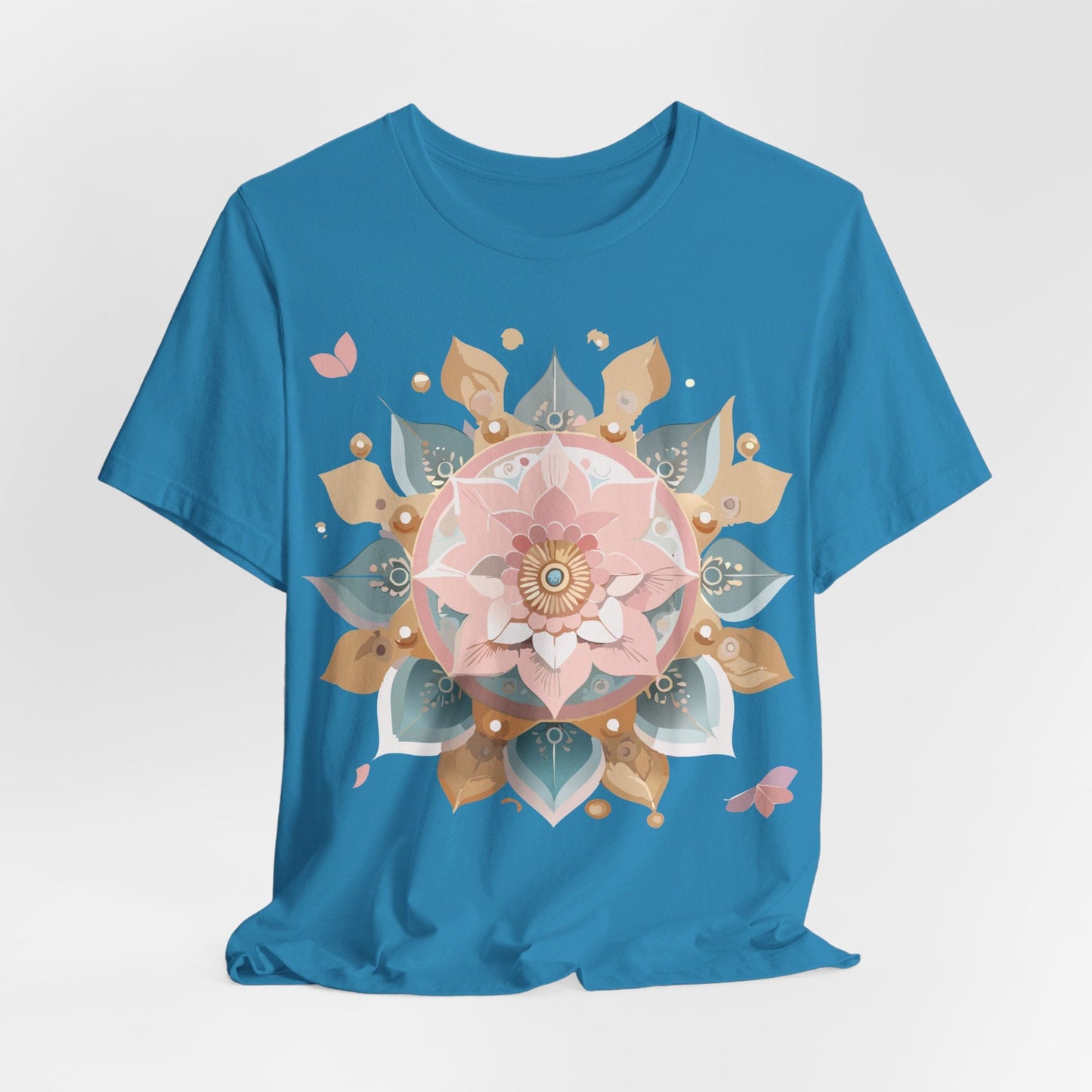 Adelpha Mandala Graphic Tee Unisex Vintage Inspired Art Design Shirt Premium Comfort