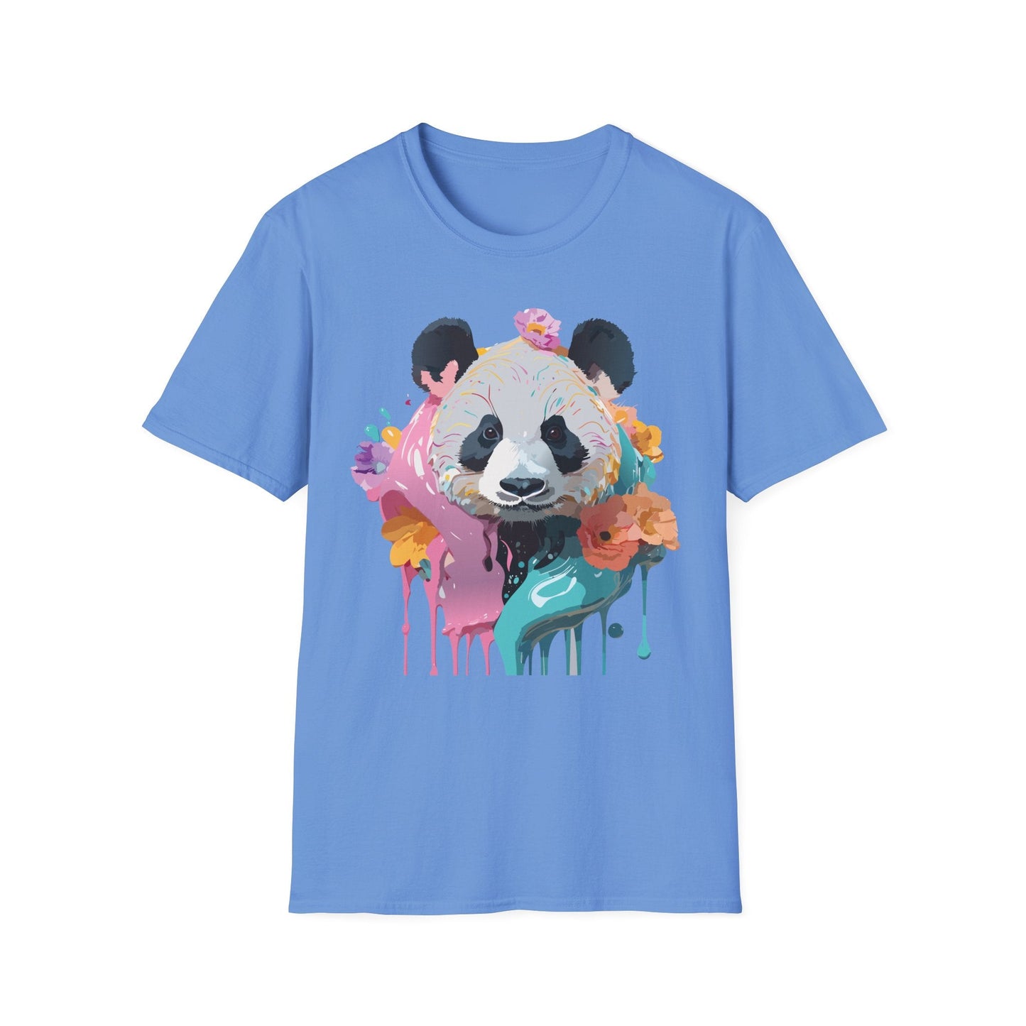 Gildan Softstyle Panda Shirt Unisex T Shirt With Panda Animal Design 100 Percent Cotton Tee