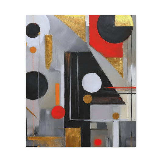 Red Abstract Painting Print Canvas 20x24,20x30,24x30, 24x32,24x36,30x40, 32x48,36x48,40x60 Pine-Wood Inner Frame ABS-23