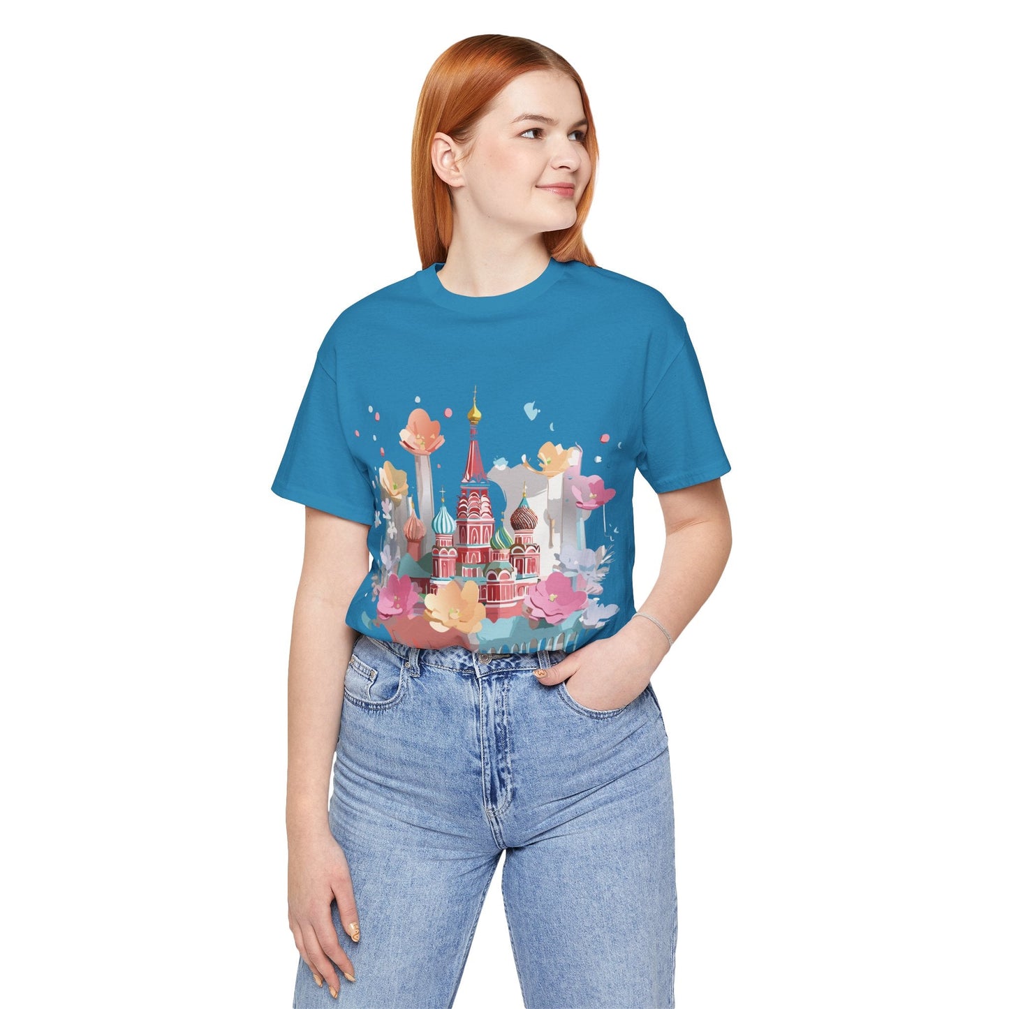 Adelpha Graphic Tee Unisex Jersey Short Sleeve Moscow City Tour Shirt Vintage Inspired Artwork