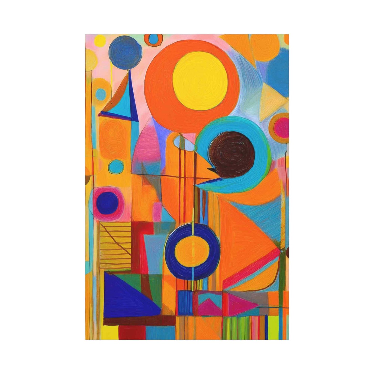 Abstract Painting Print Canvas 20x24,20x30,24x30, 24x32,24x36,30x40, 32x48,36x48,40x60 Pine-Wood Inner Frame ABS-12