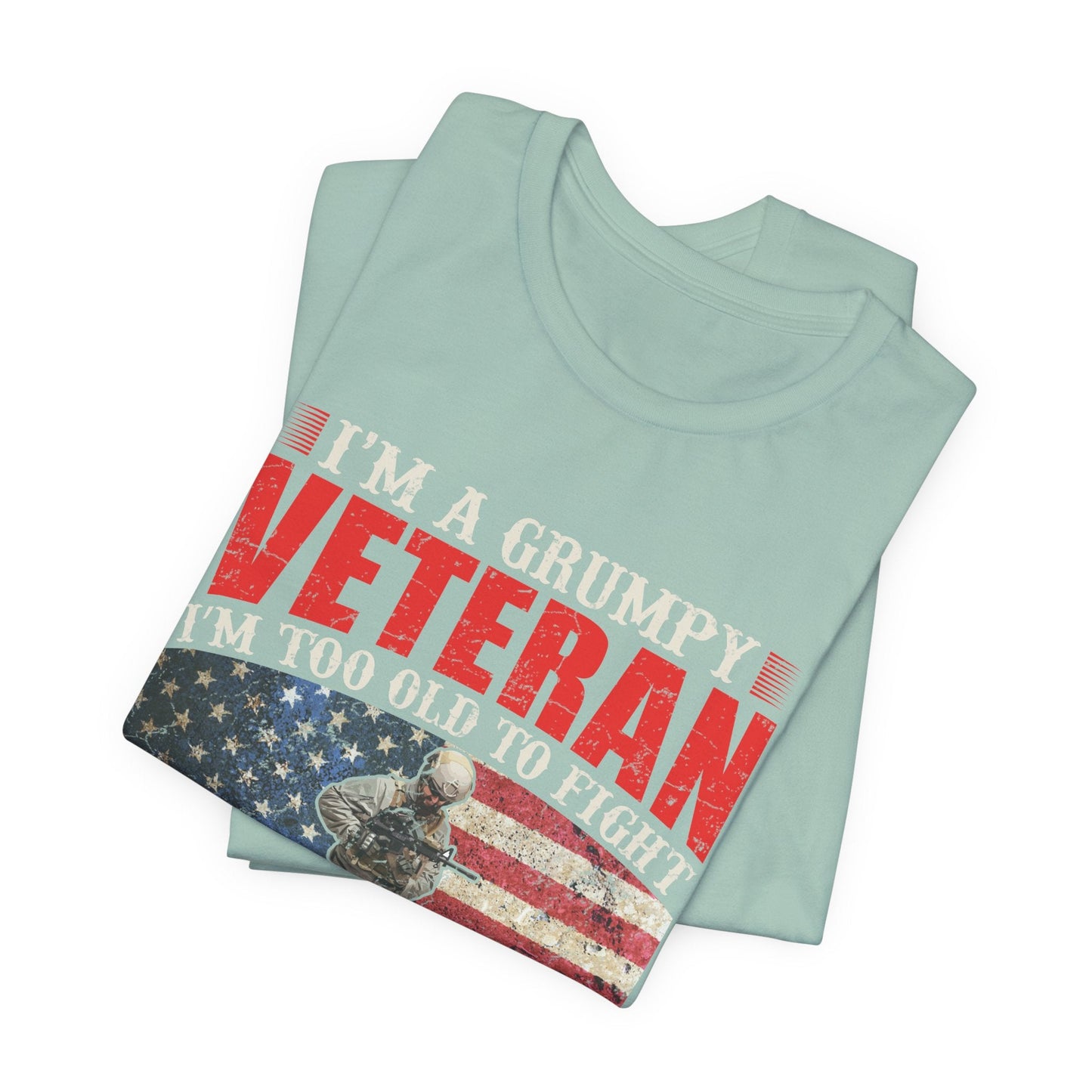 Army Veteran Patriotic Graphic Design Unisex Cotton T-Shirt v38