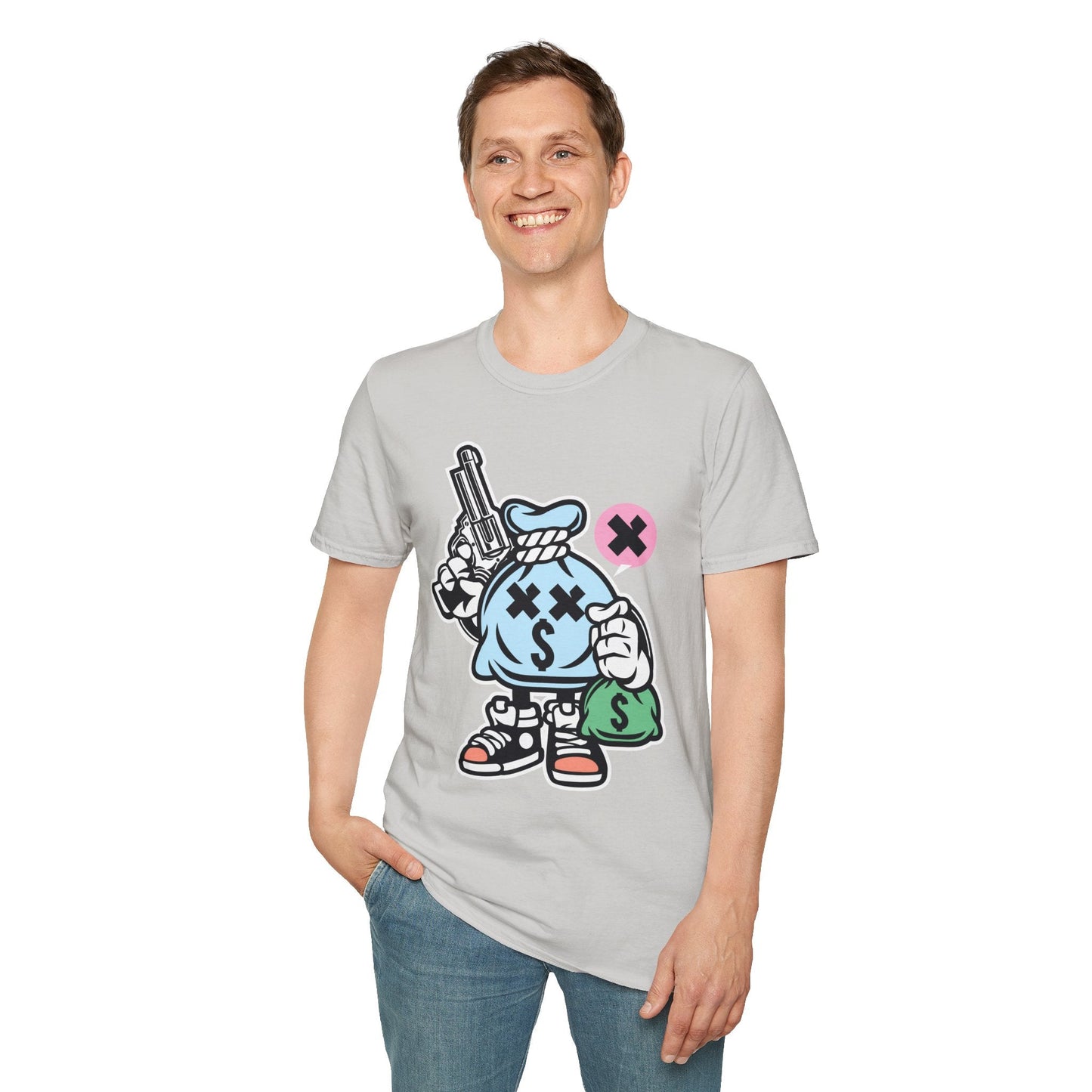 Cartoon T Shirt Animation T Shirt Funny Tee Unisex Gildan Softstyle 64000 100 Percent Cotton