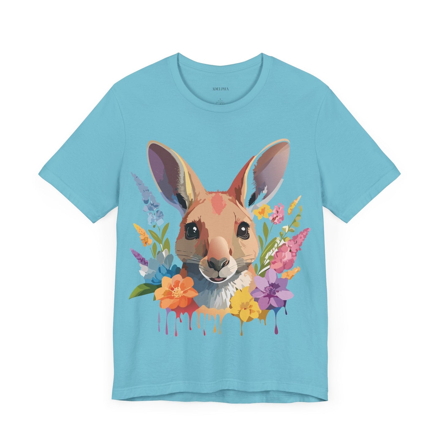 Kangaroo Graphic Unisex 100 Cotton Vintage Animal Artwork Tee 3