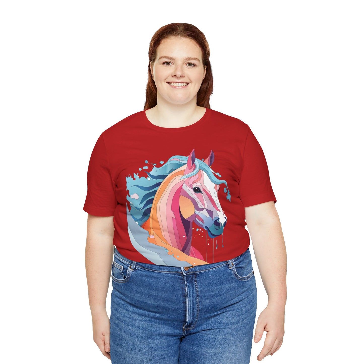 Unisex Animal Tee Shirt With Art Design Wild Animals Short Sleeve Premium Comfort Fit