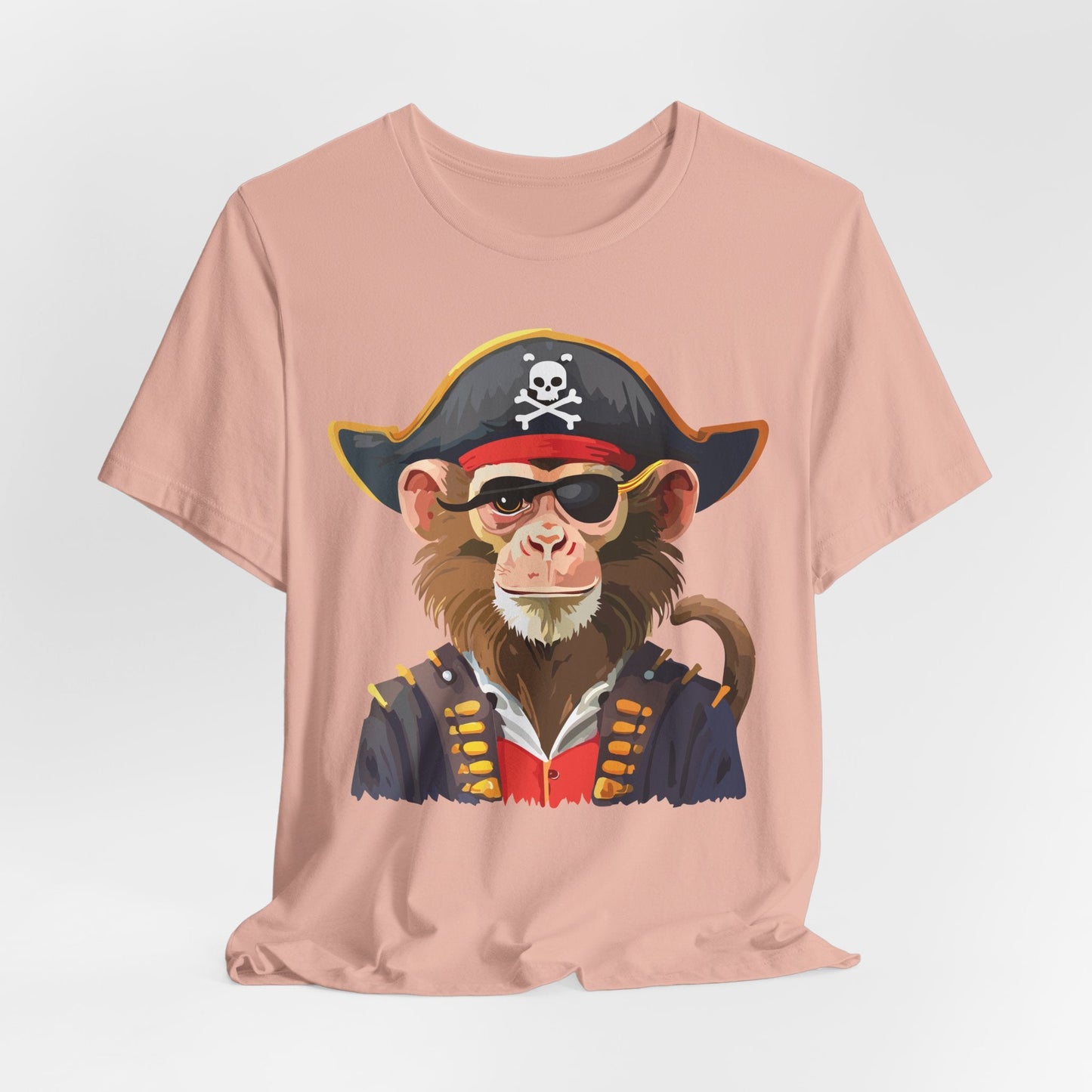 Unisex Animal Design Tee Shirt With Wild Animals Art Print Gildan Softstyle 64000