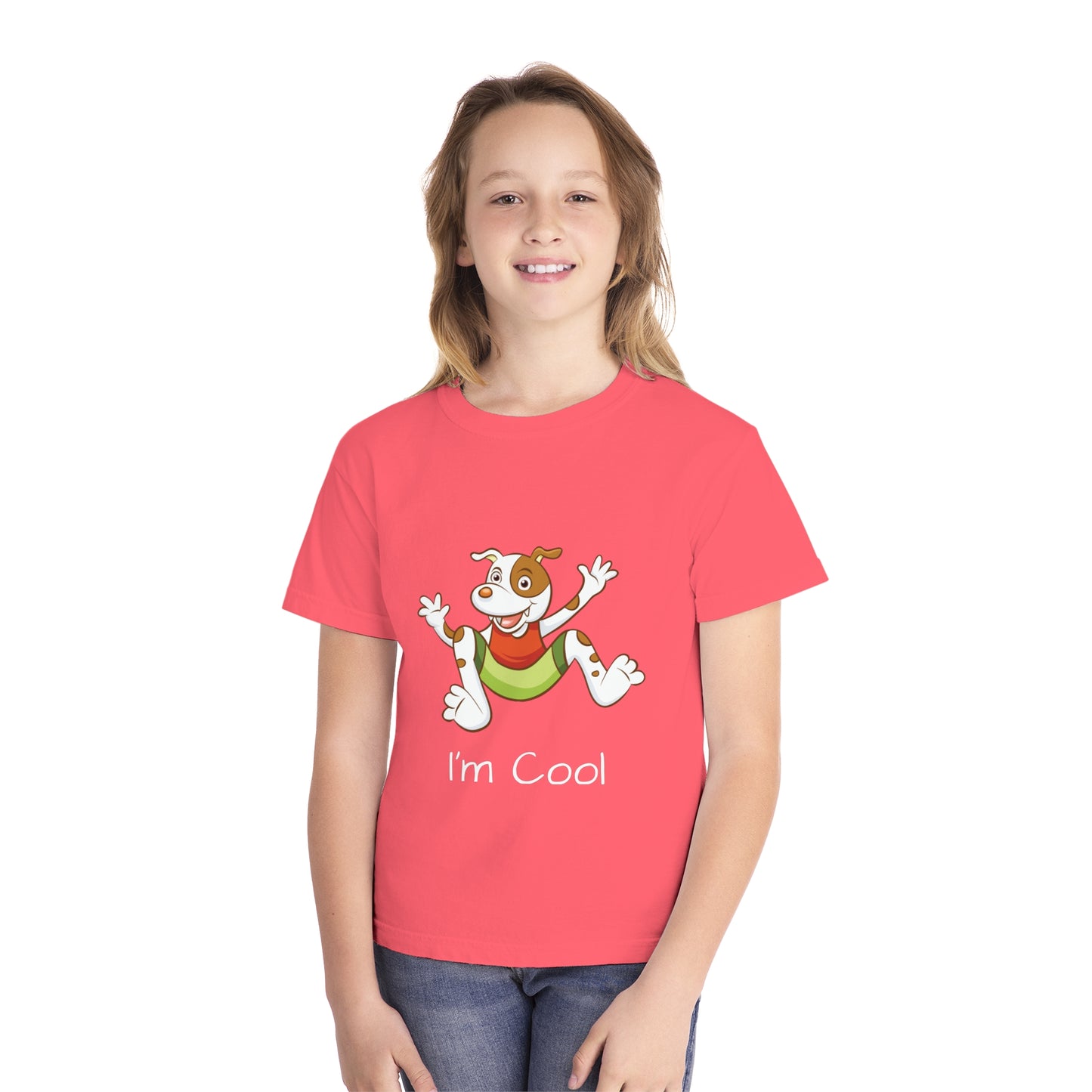 Youth Tee Shirt with Cool Dog