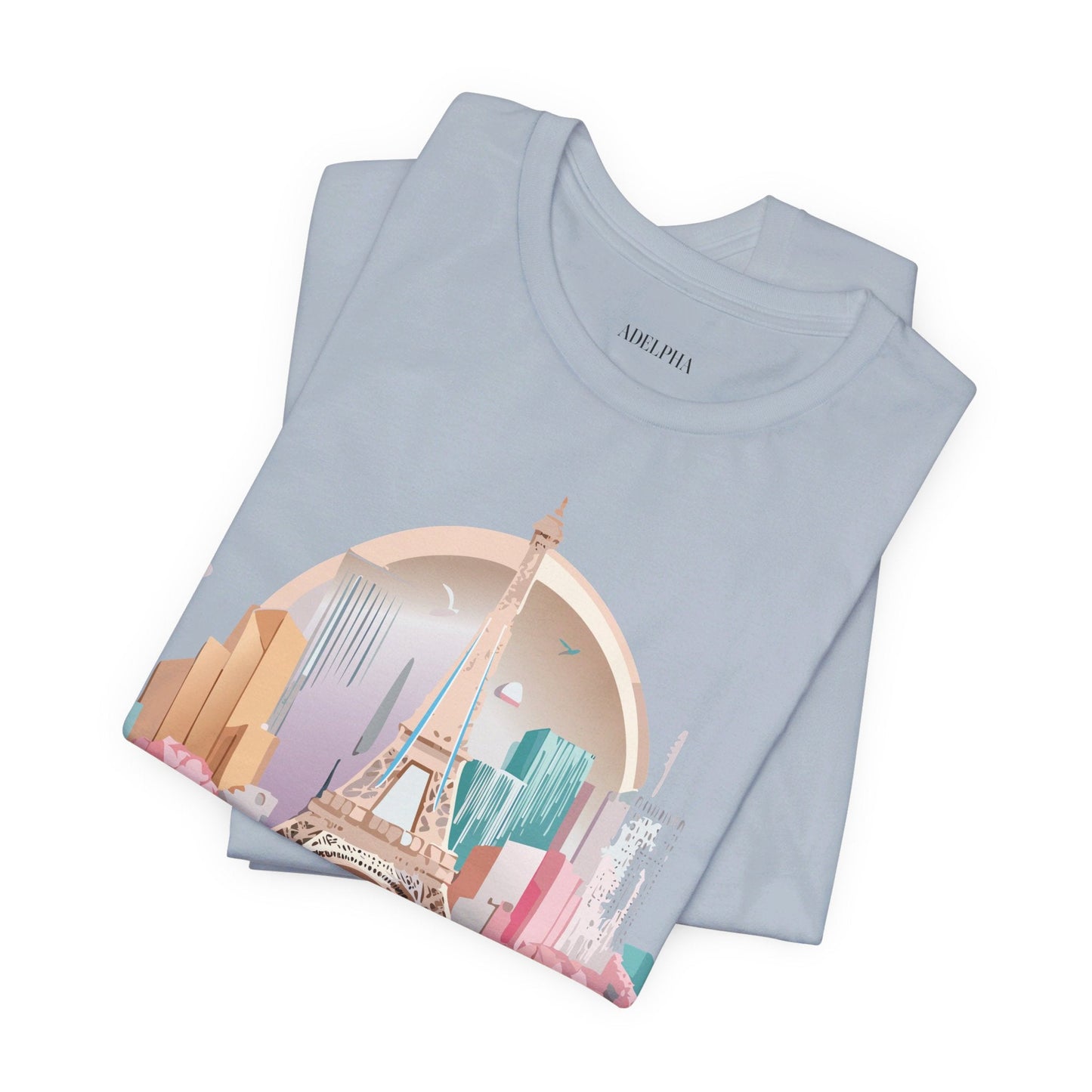 Paris Tourist Shirt Unisex Graphic Tee With Vintage Adelpha Artwork And Travel Style