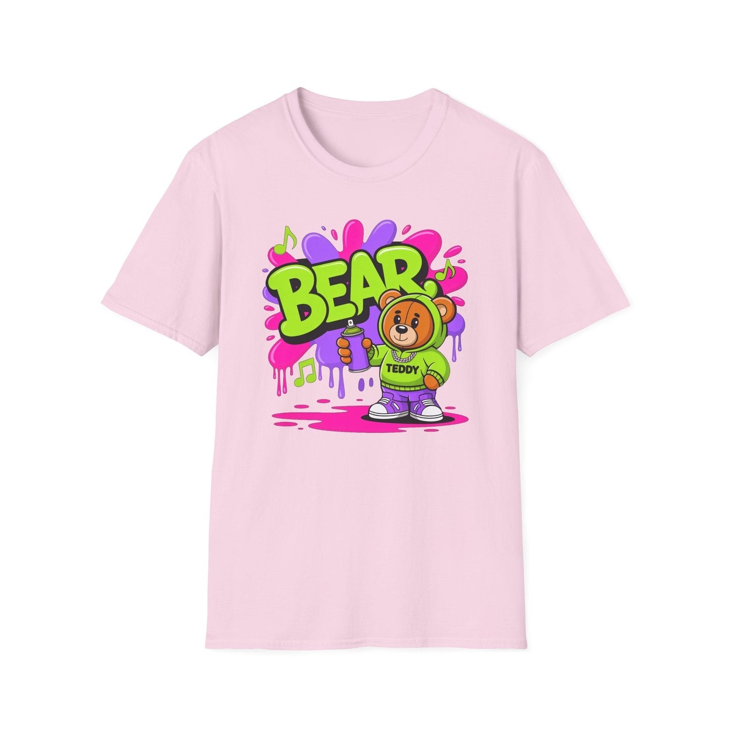 Funny Cartoon Animals T Shirt Unisex Graphic Tee Animation Softstyle Gildan 64000 Ring Spun Cotton
