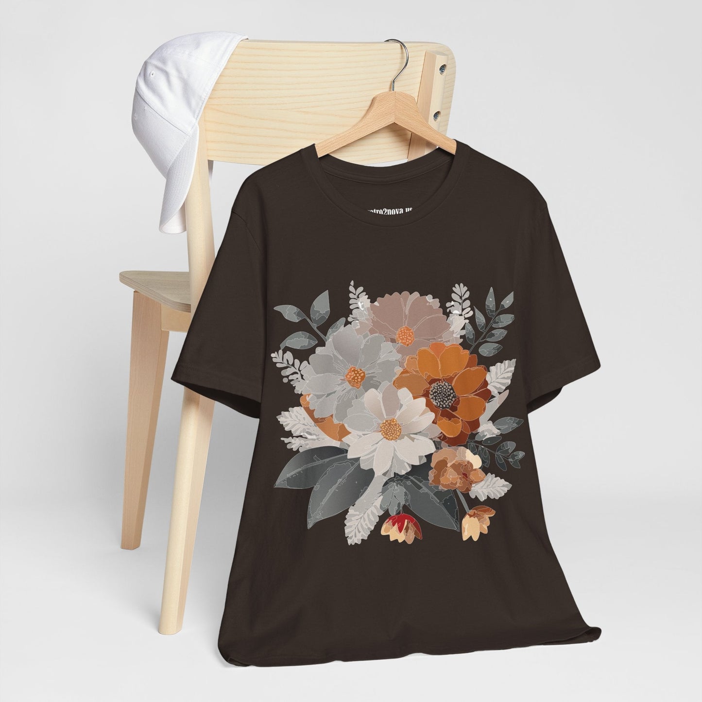 Flowers Shirt Floral Shirt Unisex Tee Lightweight Jersey Short Sleeve Floral Print Free Shipping