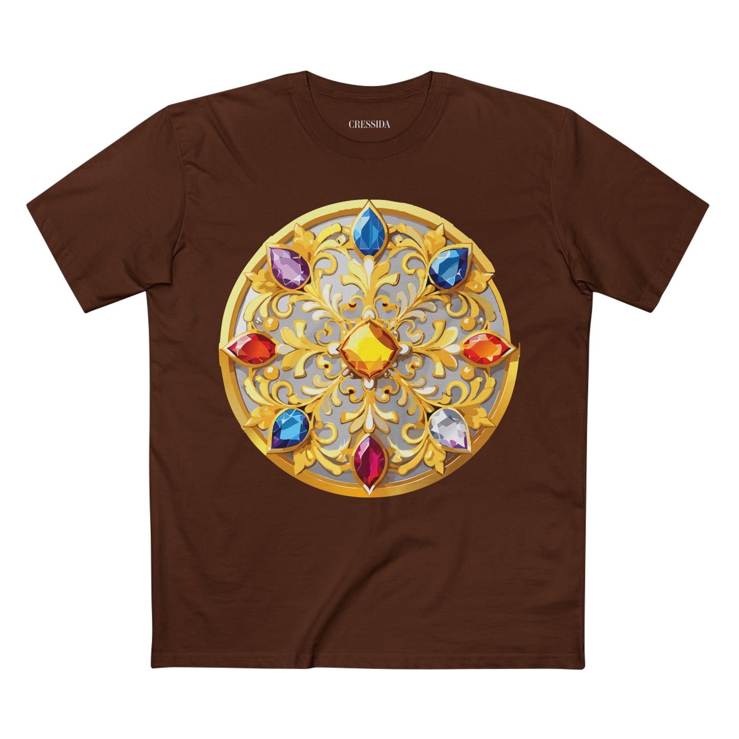 Medallion Graphic T-Shirt Unisex 100 Cotton With Gold Art Design Medal Tee 4