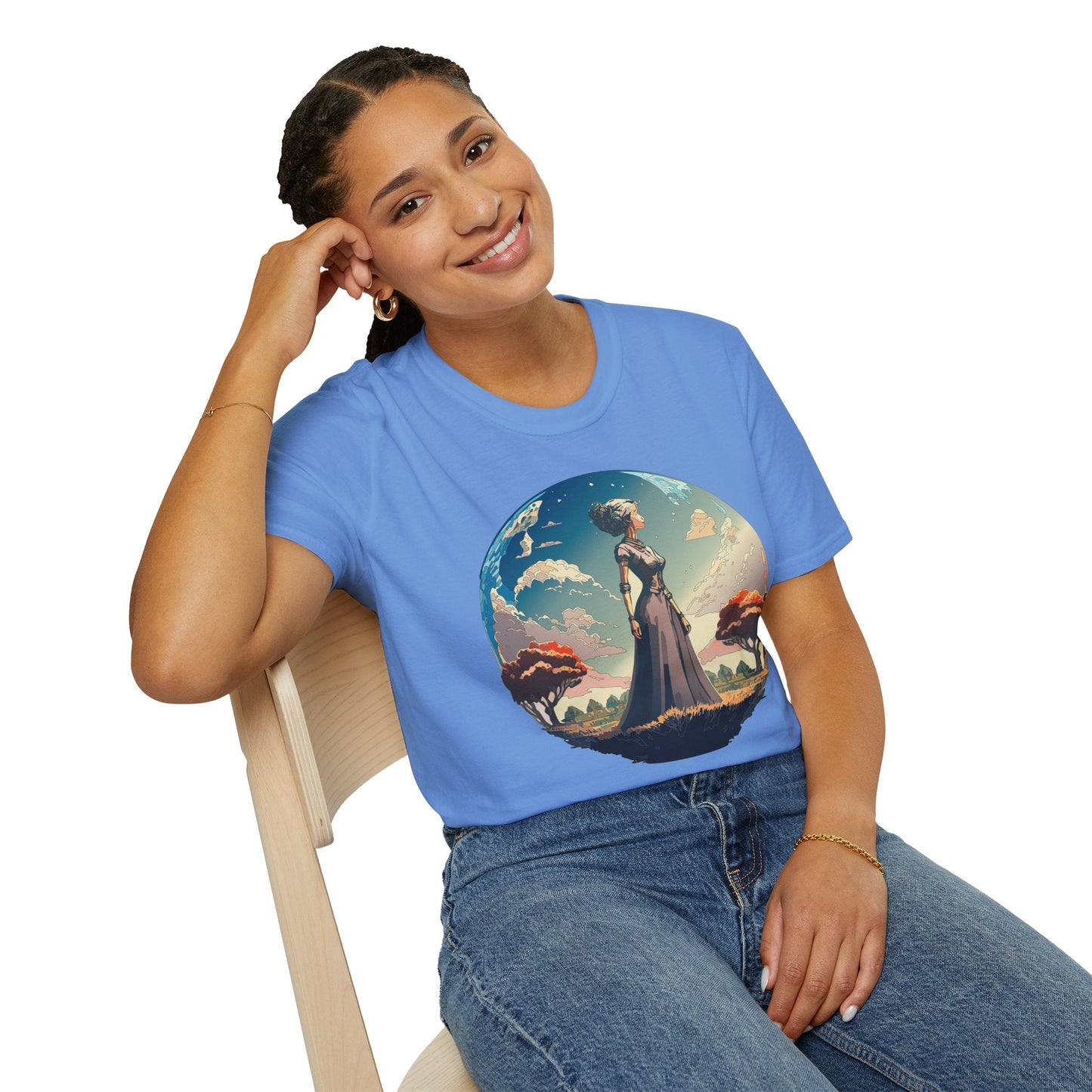 Womens Graphic T Shirt Art Design Tee Gildan Softstyle 64000 Unisex Cotton Short Sleeve