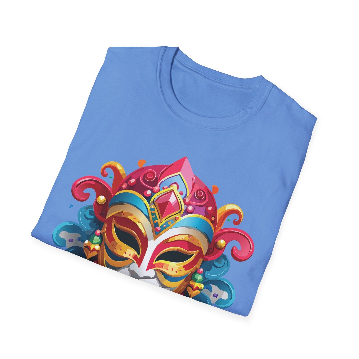 Mask Graphic Unisex Cotton Masquerade Design Artwork Tee 14