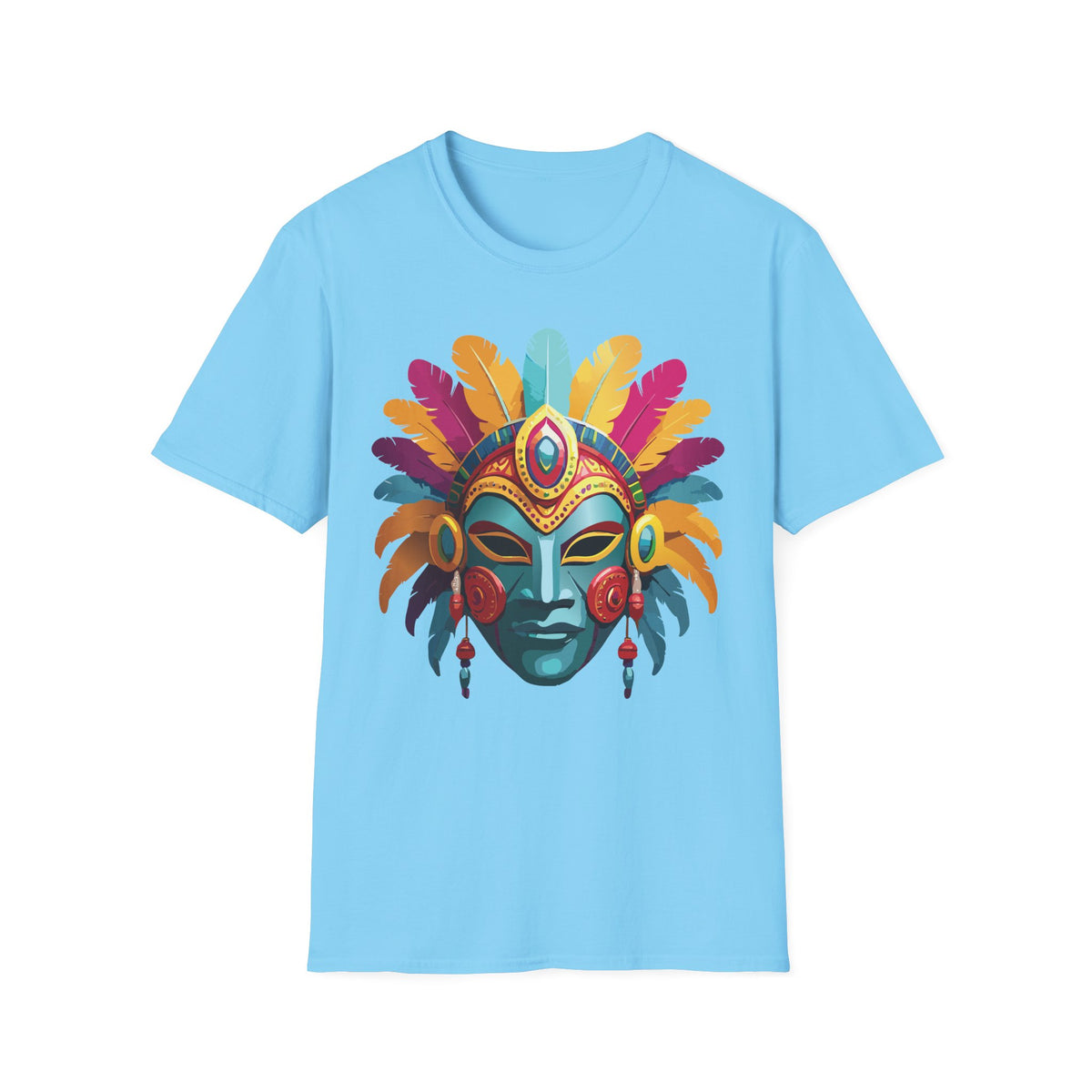 Mask Masquerade Carnival Graphic Tee Gildan Unisex 100 Cotton Tee Shirt h32