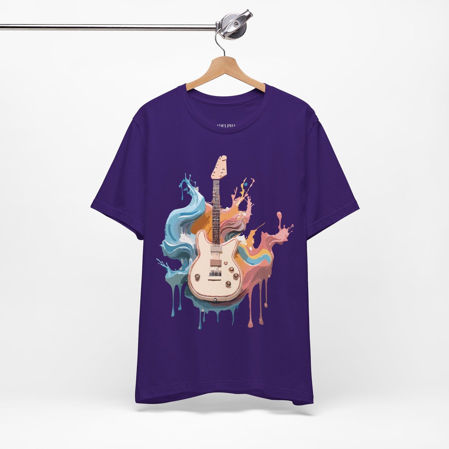 Adelpha Music Graphic T Shirt Unisex Short Sleeve Vintage Inspired Art Tee For Everyday Casual Wear