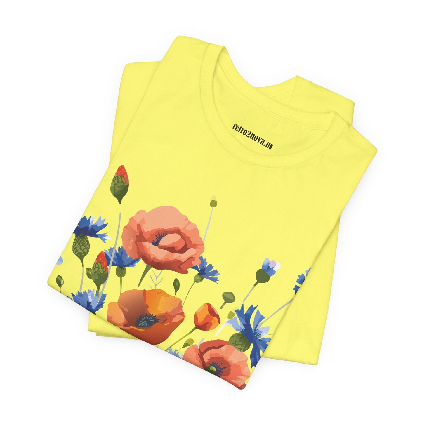 Unisex Floral Shirt Floral Print Tee Lightweight Breathable Fabric Short Sleeve Casual Wear