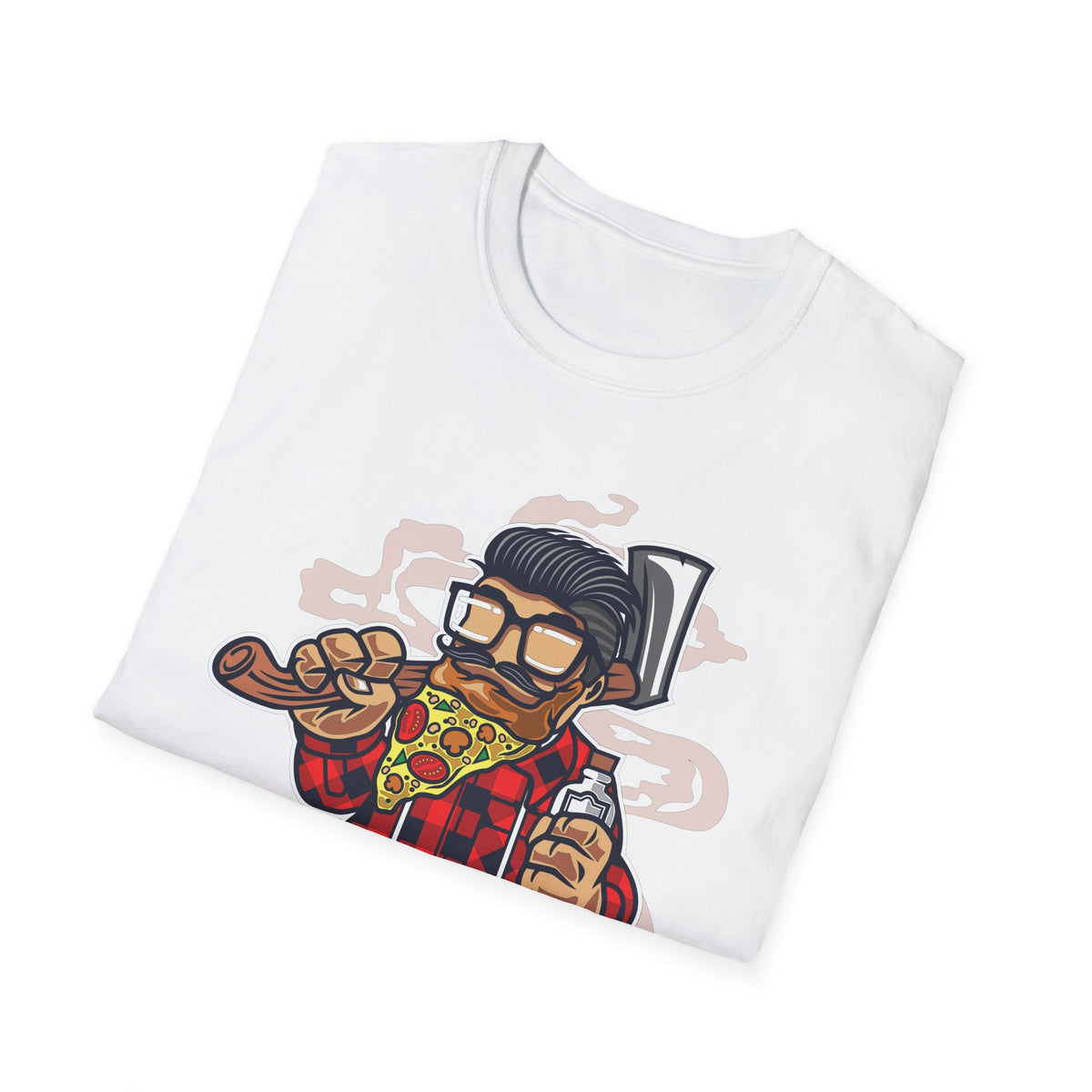 Unisex Cotton T-Shirt with Cartoon Graphic Design
