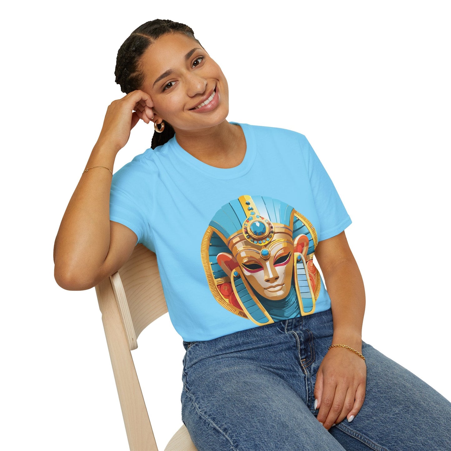 Mask Tee Shirt Unisex Softstyle Short Sleeve Art Design T Shirt 100 Percent Ring Spun Cotton