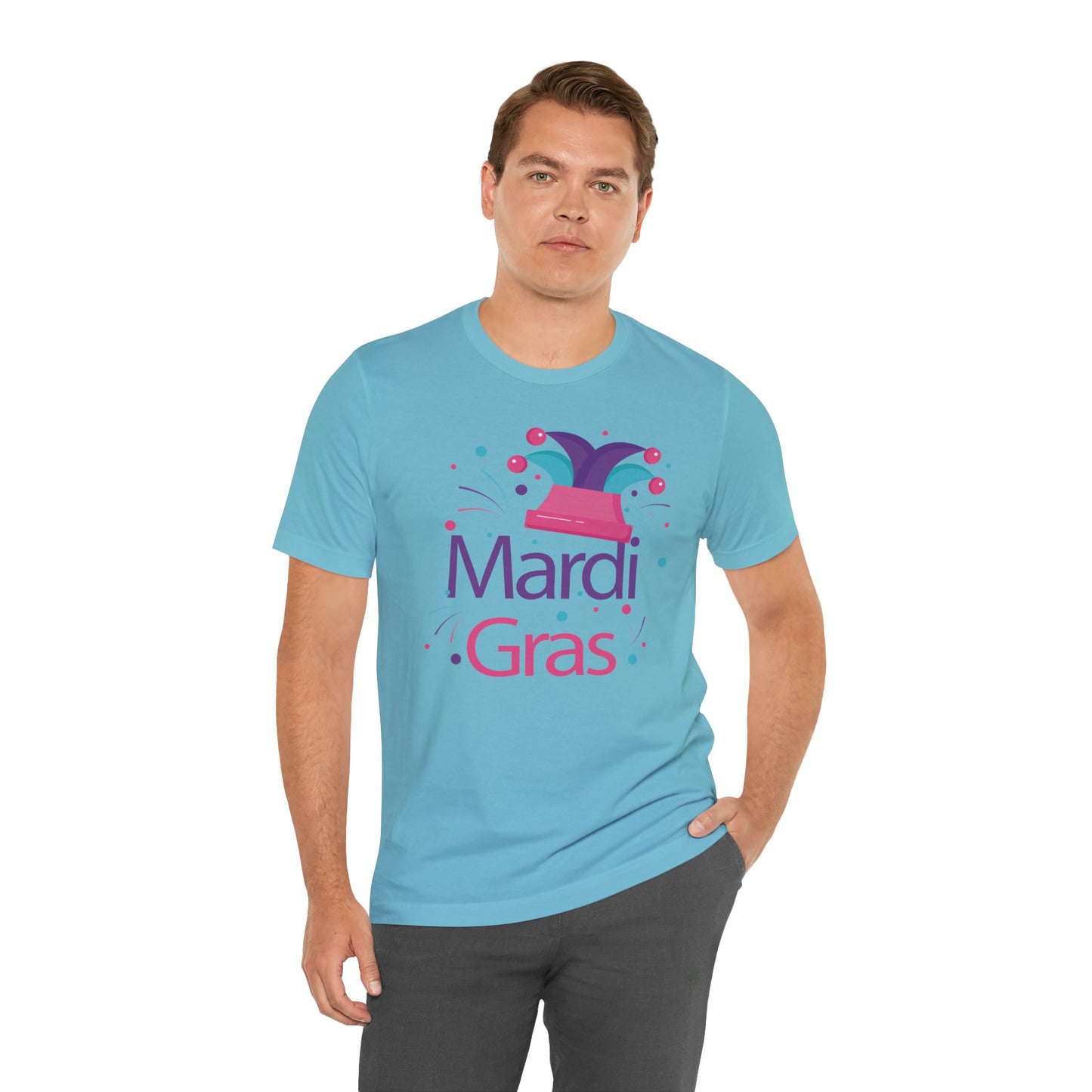 Tee-shirt en coton unisexe pour Mardi Gras