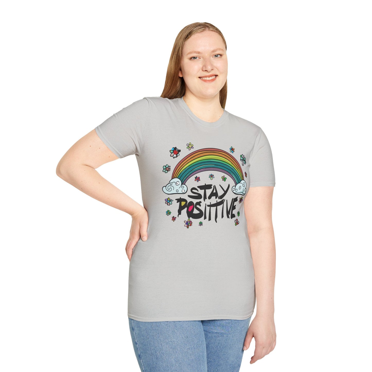 Positive Slogan T Shirt Unisex Softstyle Tee With Positive Words And Good Quotes Gildan 64000