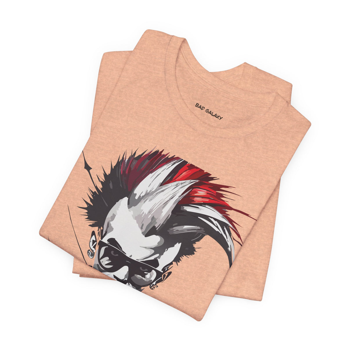 Punk Rock Graphic Unisex Cotton Bella+Canvas Tee with Art Design b25