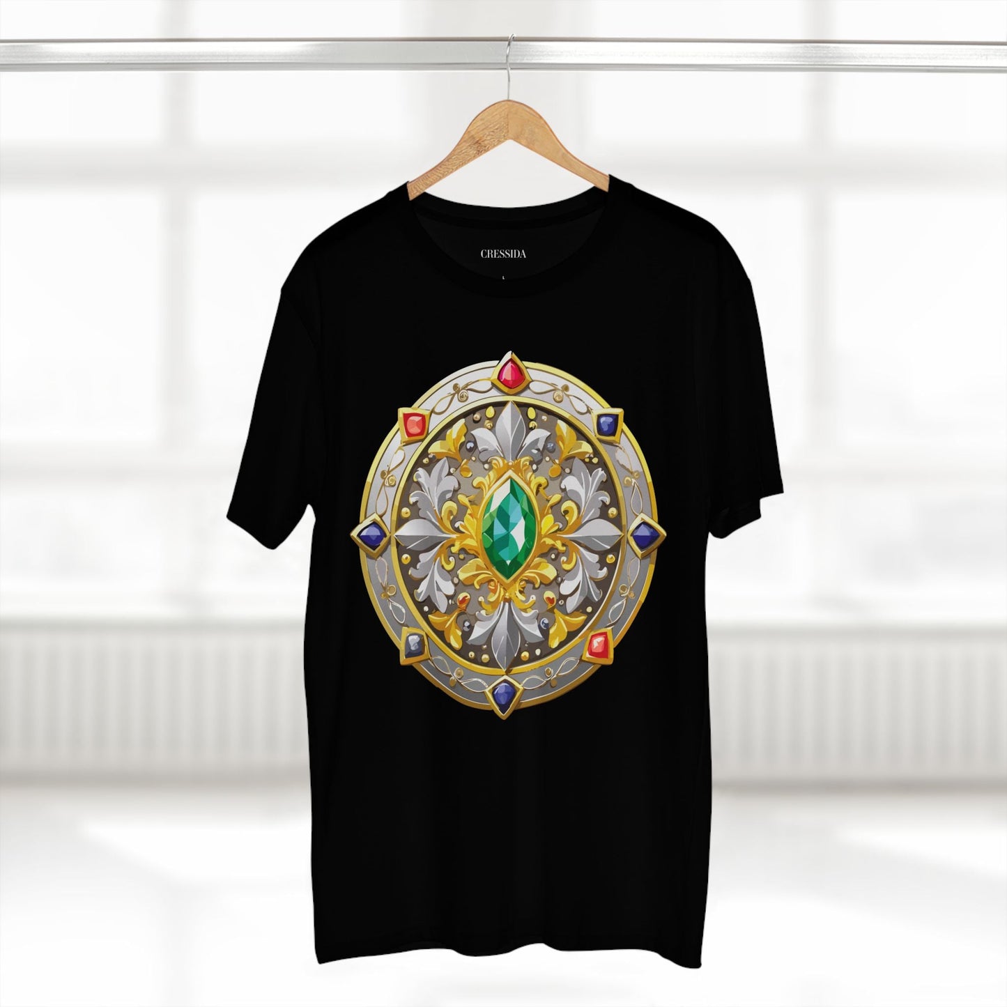 Medallion Graphic T-Shirt Unisex 100 Cotton With Gold Art Design Medal Tee 5