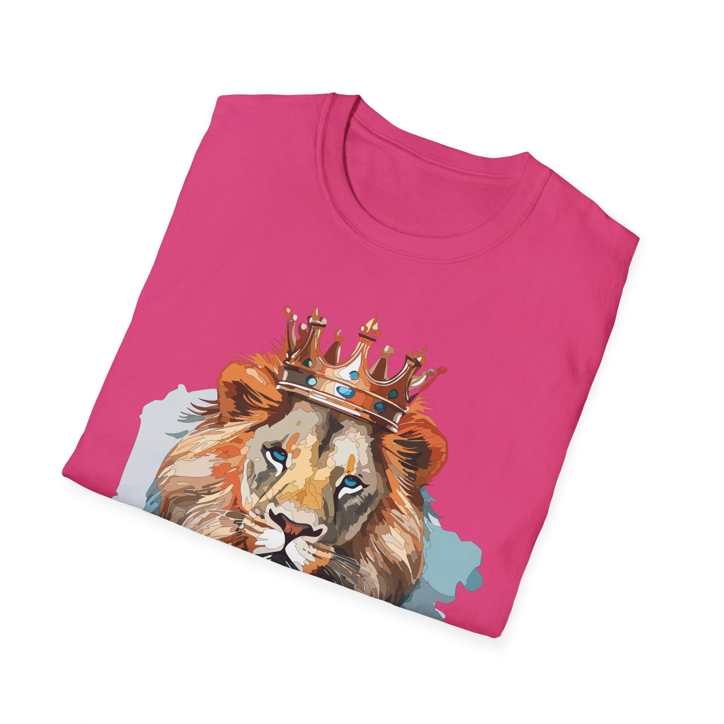 Lion Shirt Unisex Animal Tee Gildan Softstyle 64000 100 Percent Ring Spun Cotton