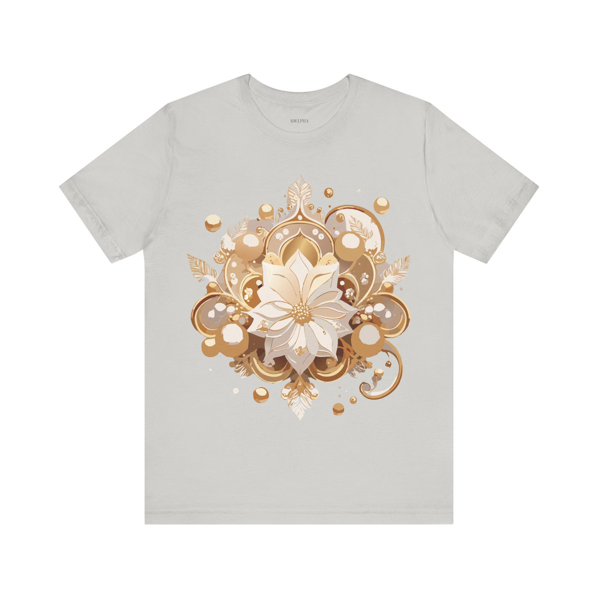 Jewelry Graphic Unisex Cotton Bella+Canvas Tee with Gemstones Art Design m25