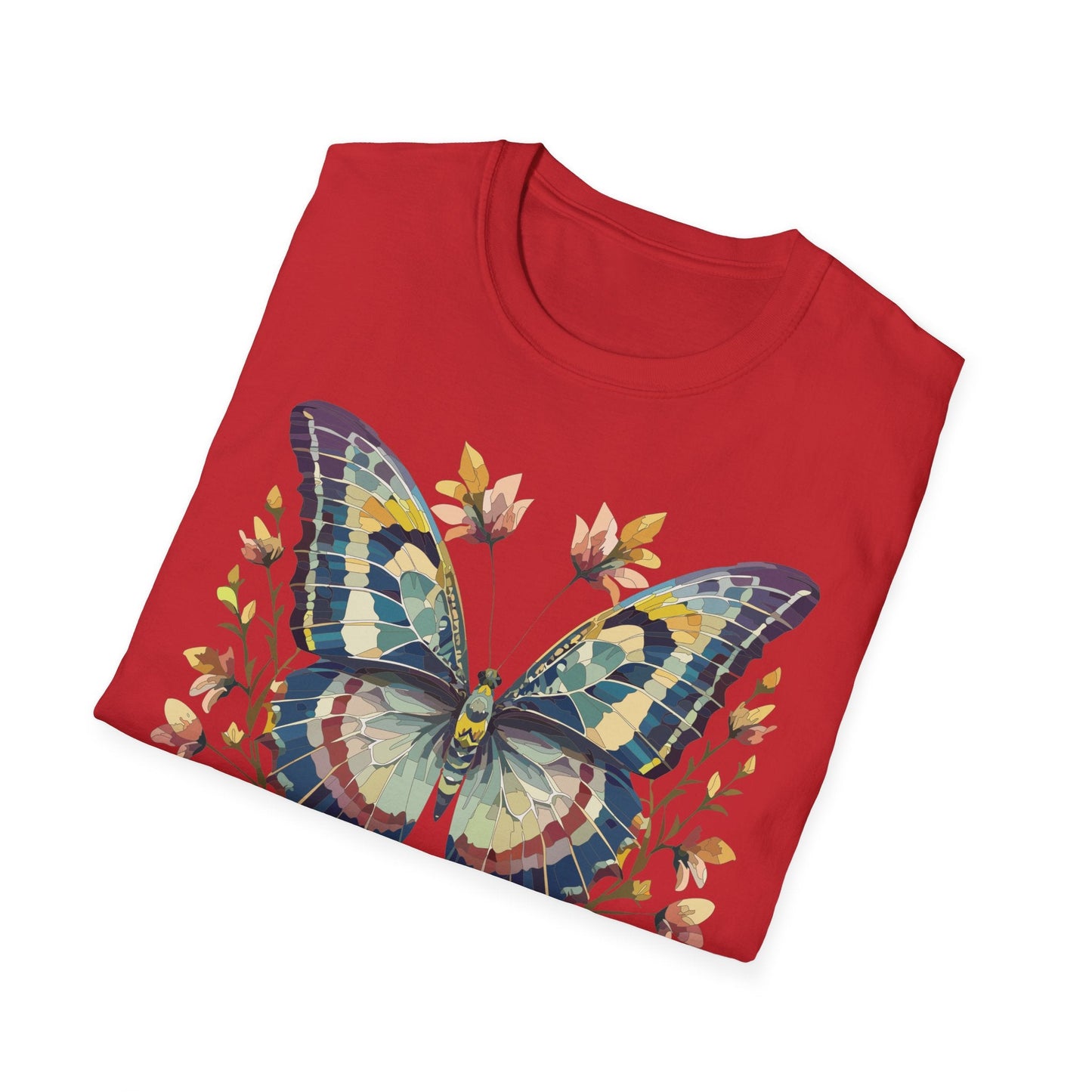 Butterfly Shirt Unisex T Shirt With Monarch Design Gildan Softstyle 64000 Ring Spun Cotton Tee