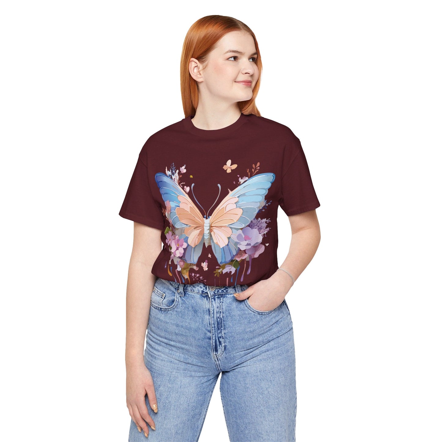 Butterfly Graphic Tee By Adelpha Unisex Short Sleeve Shirt Art Design