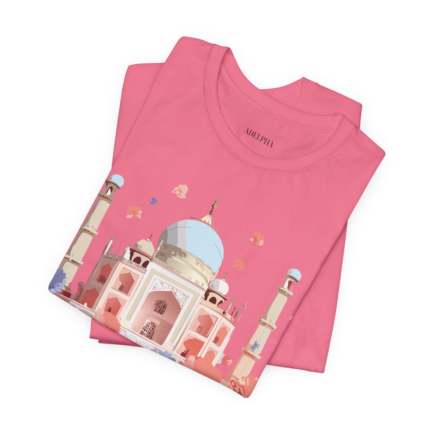 Unisex Taj Mahal Graphic Tee Vintage Inspired Shirt By Adelpha Art Design Collection